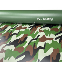 Rouleau de tissu enduit de PVC camouflage étanche pour gonflables, housses imperméables et équipement de plein air