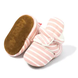Носки для мальчиков и девочек из цельной хлопчатобумажной ткани с полосатым принтом