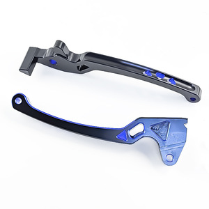 Levier de frein de moto Qiangye noir et bleu, pièce de modification de guidon pour frein à double disque, pour véhicule électrique et moto - Product Image 2