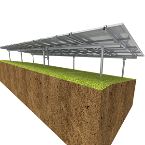 Sistema de montaje de accesorios solares U2V, estructura de montaje de suelo de aluminio de acero galvanizado en caliente de excelente calidad - Product Image 4