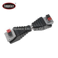 Adaptateur de borne rapide DC2.1 mâle personnalisé de haute qualité, connecteur d'alimentation nominale 5A 12V, boîtier en PVC, 2 pôles, 2,1 mm, laiton nickelé