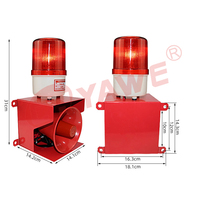 Système d'alarme sonore et visuel réglable YW-TBG90, avertissement lumineux multifréquence, 12V/24V/220V