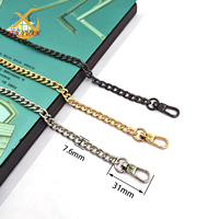 Chaîne en métal tendance Xinyuan Hardware Factory avec fermoir argent/noir/or 100cm/110cm/120cm pour accessoires de sac à main