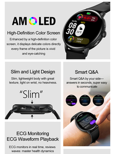 1.56inch AMOLED Màn hình ai quay số Smartwatch thành phần huyết áp ECG theo dõi sức khỏe đồng hồ thông minh et473 với chức năng cuộc gọi - Product Image 5