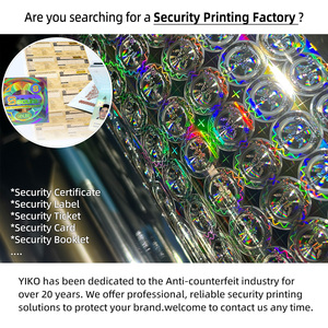 Adesivo Olografico Anticontraffazione in Alluminio Argentato, Etichetta di Sicurezza Personalizzata con Numero di Serie in Rotolo - Product Image 4