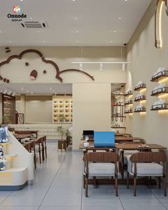Diseño Moderno de Quiosco para Cafetería |   Mostrador de Café Elegante para Cafeterías Modernas en Centros Comerciales, Barra de Café - Product Image 6