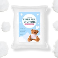 Farce en polyester hypoallergénique de 1lb (500g) pour la fabrication de coussins d'animaux en peluche au crochet