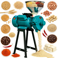 Moulin Électrique Commercial et Domestique pour Grains Secs et Humides, Broyeur de Maïs, Blé, Farine, Lait de Soja, Arachides, Épices, Pulvérisateur