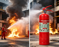 Extincteur portable à base d'eau 760 ml en acier au carbone 0,5A 8B E 5F pour la maison, la voiture, la cuisine, la sécurité en cas d'urgence