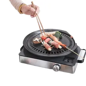 Grill Multifunktions Indoor Rauchfreier Grill Grill Koreanischer Grill Grill Holzkohle Antihaft-Backblech für Ofen Home Restaurant