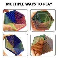 Tour spirale hexagonale imprimée en 3D, Tour Carotte, Ornement créatif magique, Outil anti-stress, Puzzle d'assemblage, Jouet hexagonal fractal