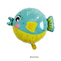 Ballons en aluminium en forme d'animaux marins en gros, assortiment de pieuvre, étoile de mer, poisson, crabe, décoration de fête d'anniversaire pour enfants, certifié BSCI ISO