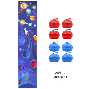 Juego de curling de mesa de plástico para jugar en familia en interiores - Product Image 2