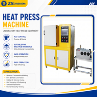 Presse à chaleur de laboratoire ZS-406 PLC pour la recherche, les tests et la préparation d'échantillons de matériaux polymères