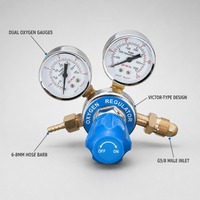Détendeur de pression d'oxygène en aluminium avec débitmètre pour soudage MIG, réducteur de gaz acétylène propane 250 bars, entrée G5/8 DN40 CE ISO pour découpe
