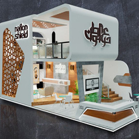 Stand d'exposition moderne MEGA, assemblage modulaire pour boutique éphémère, centre commercial, événement, spectacle