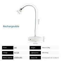 Lampe UV LED portable GRS 100 % recyclée 3W pour séchage rapide des ongles en gel, avec batterie intégrée