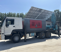 Pompe de forage de puits d'eau sur camion hydraulique personnalisée, moteur diesel, profondeur 400m, haute efficacité, ISO9001
