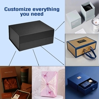 Dossiers en carton pliables de luxe haut de gamme personnalisés Conception à rabat Estampage Recyclable Petit lot Boîte de couleur sur mesure