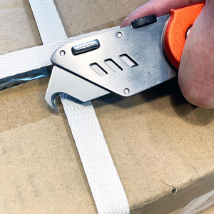 Couteau utilitaire en acier de qualité industrielle avec lames de rasoir de nouveau type, lame de coupe en acier inoxydable pour cuir, tapis, toiture - Product Image 2