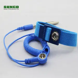 Goedkope ESD Armbanden SA01 Blauwe kleur met 1.8m PVC koord