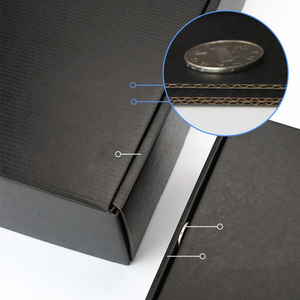 Custom Logo Black White Corrugated Mailer Box for Cosmetic Skincare Gift Packaging Clothes Shipping <strong>Small</strong> Business <strong>Paper</strong> <strong>Boxes</strong> - Product Image 3