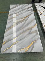 Panneau mural en marbre UV de haute qualité facile à installer marbre enduit UV imperméable et écologique