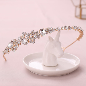 Accessoires de cheveux en cristal coréens exquis, couronne de mariée, bandeau de <span class=keywords><strong>mariage</strong></span>, coiffe de princesse pour bal de promo, bandeau pour robe de mariée blanche - Product Image 1