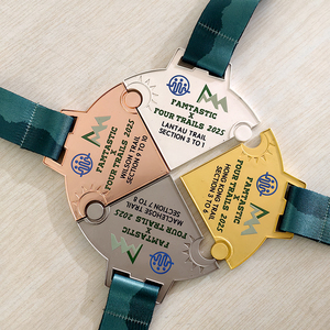 Wholesale Cheap High Quality Customized Souvenir Puzzle Sports <strong>Medal</strong> 3d Award Metal <strong>Medal</strong> With Ribbon - Product Image 6