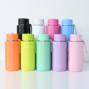 Oferta Especial: Botella de Agua Reutilizable de Acero Inoxidable de Doble Pared con Aislamiento al Vacío, Libre de BPA, 34 oz (1000 ml), con Pajita - Product Image 1