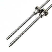 Factory Direct Rolled Thread Ball Screw with Bearing Chrome Steel Left/Right Thread C5/C7 SFU1605/2005/2510 Flange Nut