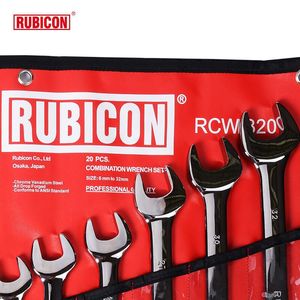 Jeu de clés à fourche Rubicon, 20 pièces, 6-32 mm, acier au chrome-vanadium chromé, outil manuel - Product Image 3