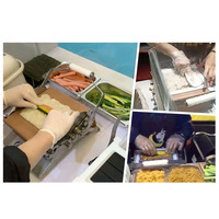 Machine à rouleaux de sushi automatique professionnelle en bambou avec fonction de découpe et de préparation du riz Suzumo en acier inoxydable