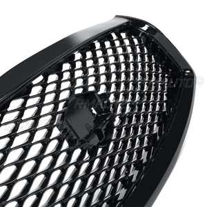 Rejilla Delantera Negra Brillante para Coche, Rejilla de Carreras, Kit de Carrocería de Repuesto, Parrilla Superior de Malla para Parachoques y Capó para Infiniti Q50 Q50S 2014-2017 - Product Image 5
