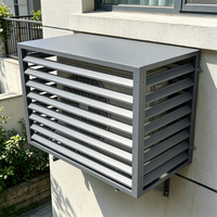 Grille de sortie d'air en alliage d'aluminium pour ventilation, boîte de plénum de sortie d'air pour maintenance CVC