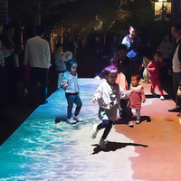 Système de jeu interactif de projection au sol avec expérience de danse en réalité augmentée ; Projection 3D immersive pour enfants