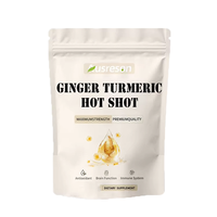Ausreson Complément alimentaire aux ingrédients naturels, boisson en poudre au gingembre et au curcuma Extra Hot Shot à l'orange