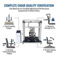 Équipement de test de roulettes de chaise de bureau Furniture Lab Disc Castor Life Tester conforme aux normes BIFMA X5.1 EN12527