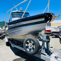 Bateau à moteur en aluminium de 7,5 m (25 pieds) - Yacht à cabine - Bateau de pêche sportive - Facile à manier - À vendre