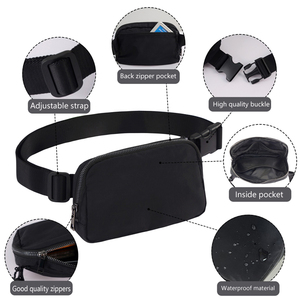Riñonera Deportiva Ligera Impermeable para Viajes y Vacaciones, Bolsa de Cintura, Bolsa de Pecho, Regalo de Navidad - Product Image 4