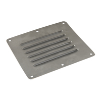 Grille de ventilation rectangulaire argentée-Convient aux bateaux, yachts et camping-cars-Taille 127x115mm