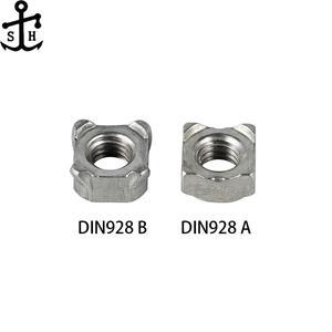 Vuông Hàn hạt din928a din928b thép không gỉ SS 304 316 M3 - M16 4 # - 5/8 "Metric inch Kích thước din928 AB Hàn hạt - Product Image 3
