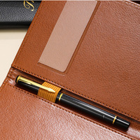 Protège-menu en cuir PU pour restaurant, porte-factures, reçus de caisse, dossiers de réunions – Cadeau de bienvenue portable