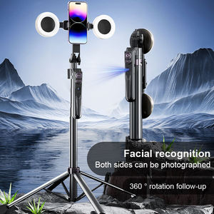 Bán Buôn 42-180Cm Cầm Tay 360 Ai Nhận Dạng Khuôn Mặt Selfie Stick <span class=keywords><strong>Tripod</strong></span> Đứng Xách Tay <span class=keywords><strong>Tripod</strong></span> Cho Điện Thoại Di Động Với LED Ánh Sáng - Product Image 5