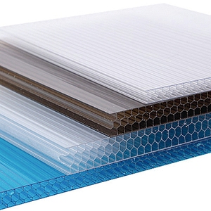 Panneau alvéolaire en <span class=keywords><strong>polycarbonate</strong></span> sur mesure 8/10/12/16 mm, résistant aux intempéries, pour toiture de bâtiment – Vente directe usine - Product Image 2