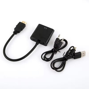 <span class=keywords><strong>สาย</strong></span>อะแดปเตอร์แปลง <span class=keywords><strong>HDMI</strong></span> เป็น <span class=keywords><strong>VGA</strong></span> ที่มีไมโคร USB และสายแจ็คเสียง3.5มม. อะแดปเตอร์<span class=keywords><strong>สาย</strong></span> m/f 1080P - Product Image 6