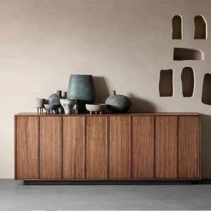 Wohn möbel Großhandel große moderne Naturholz Buffet und Konsolen tisch mit Türen und Schubladen - Product Image 4