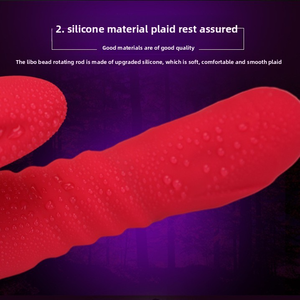 Libo King Kong Bead Vibrator <span class=keywords><strong>Stick</strong></span> para mujeres Telescópico Automático Lamiendo la lengua Masaje giratorio Juguete sexual con velocidad variable - Product Image 2