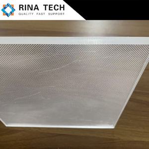 Plaque guide-lumière PC Rina Tech 10 mm, procédé de moulage par injection, luminescence uniforme pour éclairage de menu. - Product Image 1