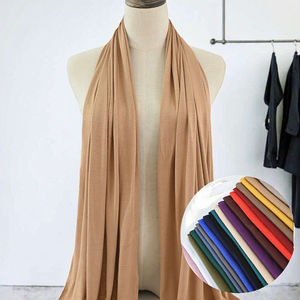 Hiyab Premium Árabe Liso, Pañuelo para la Cabeza, Turbante de Verano para Mujer, Estilo Dubái, Transpirable, Elástico, de Algodón Original Musulmán - Product Image 4